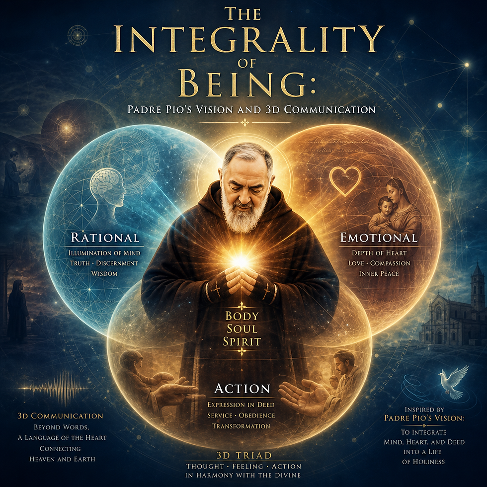 A INTEGRALIDADE DO SER: A VISÃO DE PADRE PIO E A COMUNICAÇÃO 3D