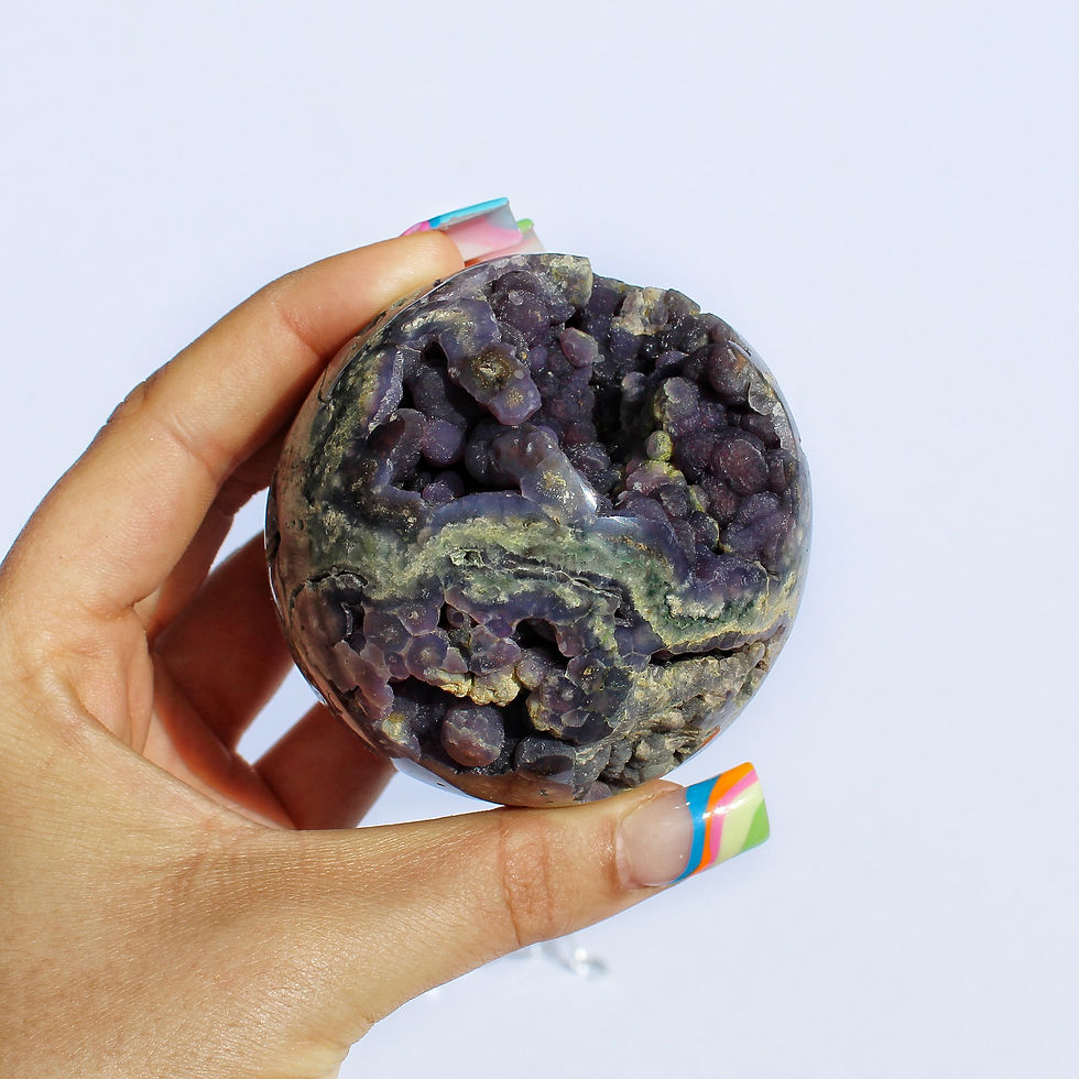 Grape Agate Sphere