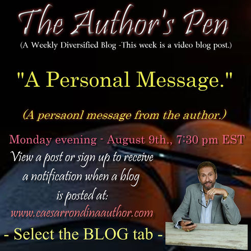 A Persoanl Message From The Author
