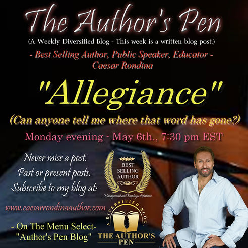 Allegiance - can someone tell me where that word has gone?