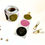 Miniaturbild: Geschenkaufkleber HERZ 55mm schwarz pink khaki