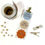 Miniaturbild: Geschenkaufkleber MERRY CHRISTMAS 55mm hellblau beige orange