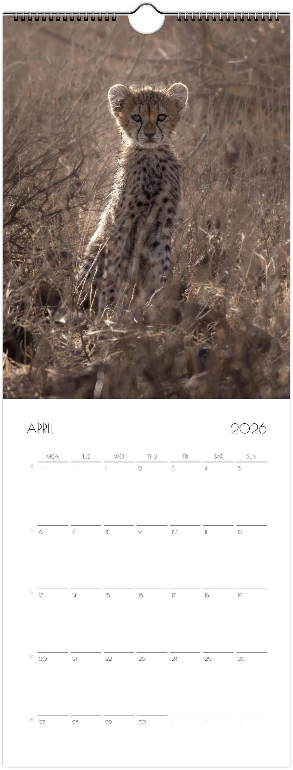 Thumbnail: Wall calendars 2026 Vertical ( 14.8x40 cm)