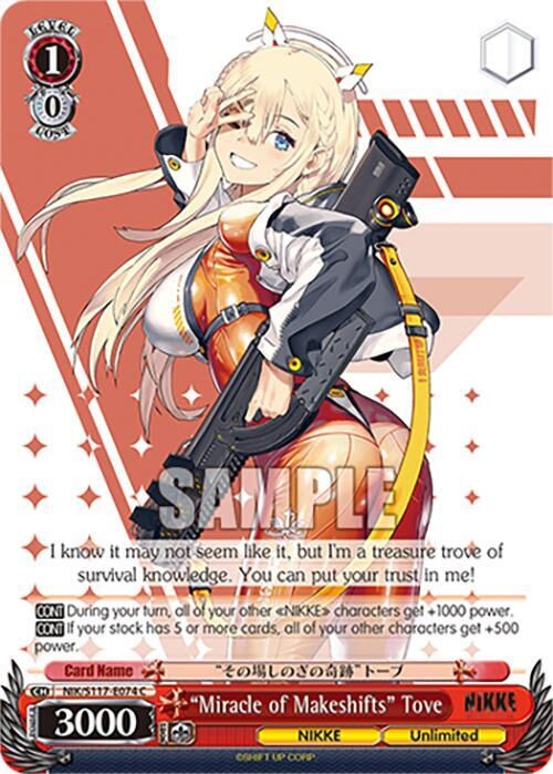 "Miracle of Makeshifts" Tove