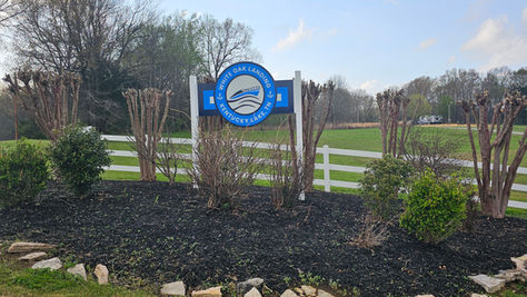 Entrance gate at White Oak Landing, Clifton TN