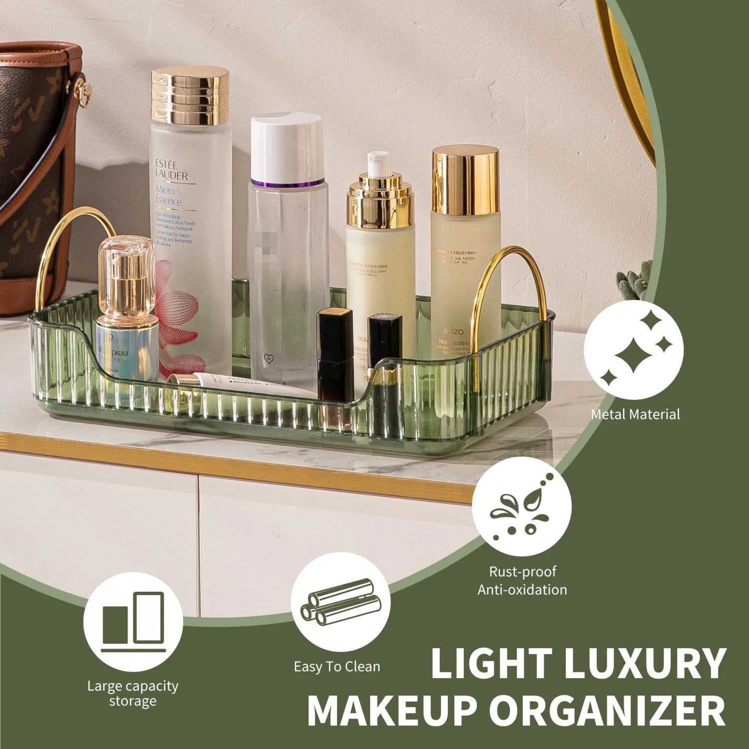Organizer Countertop Vanity Trays for Skincare