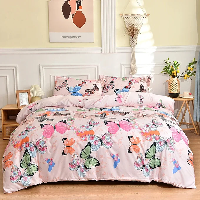 Pink Butterfly Bedding Set Novielo London