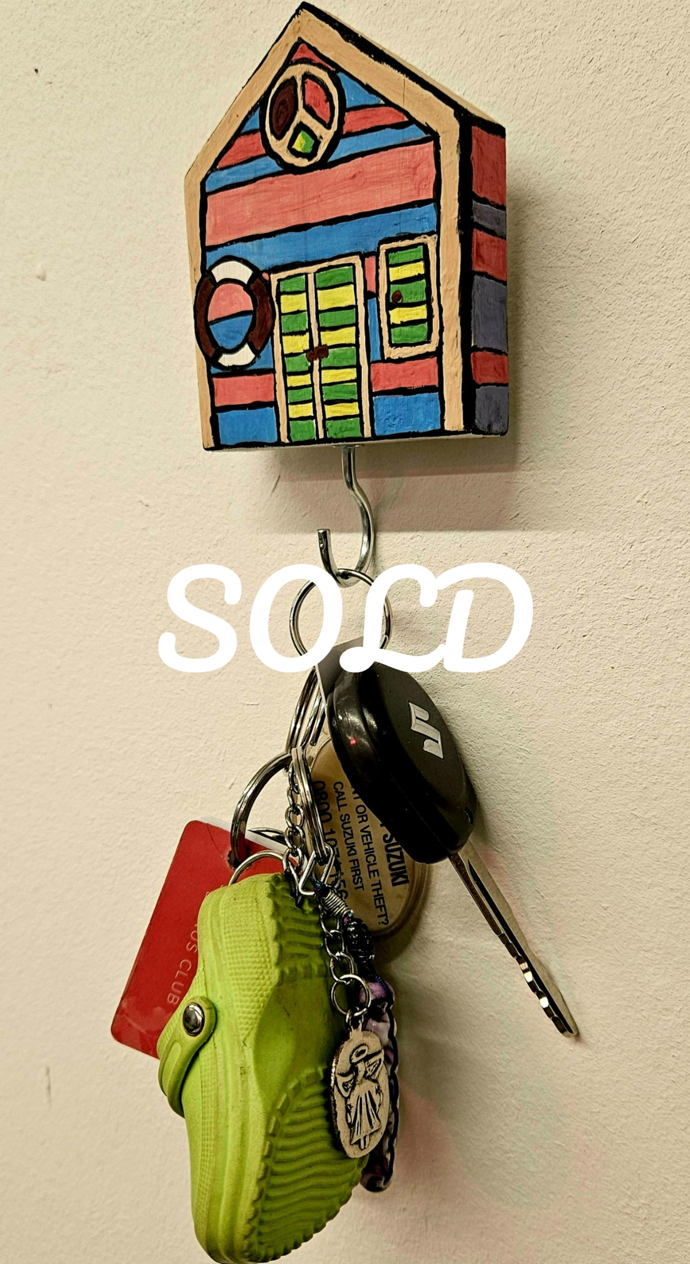 Beach house key holder
