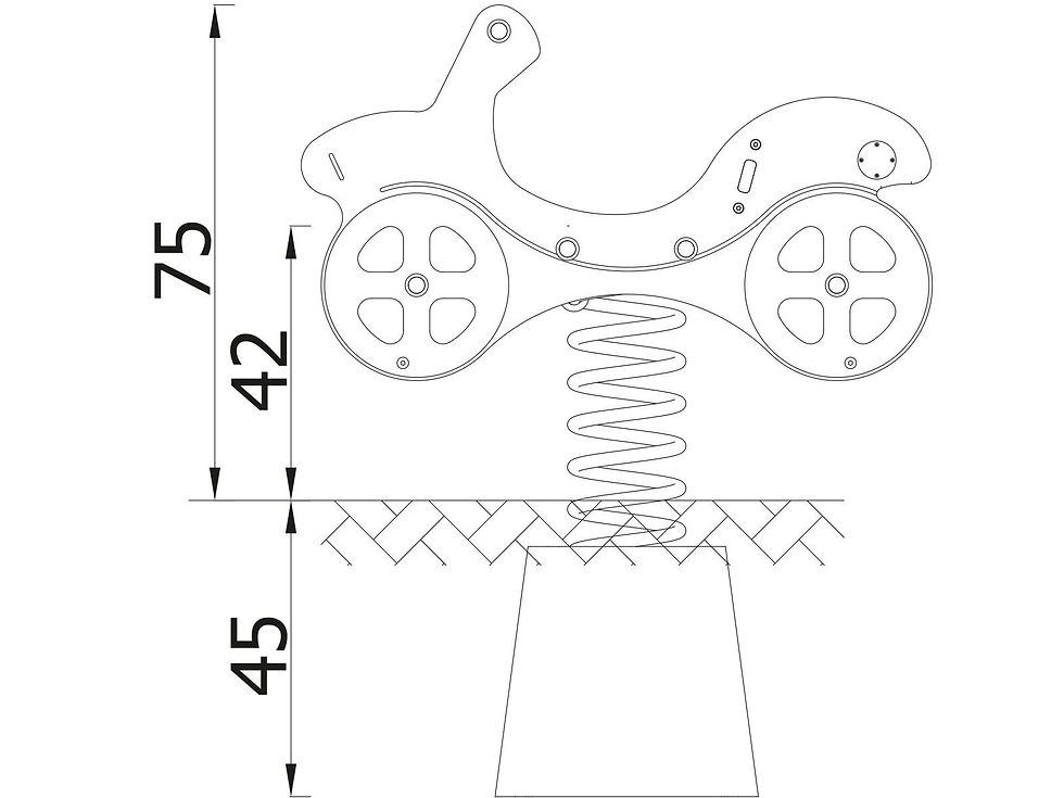 Sīktēls: Atsperšūpole Auto 3046EPZ