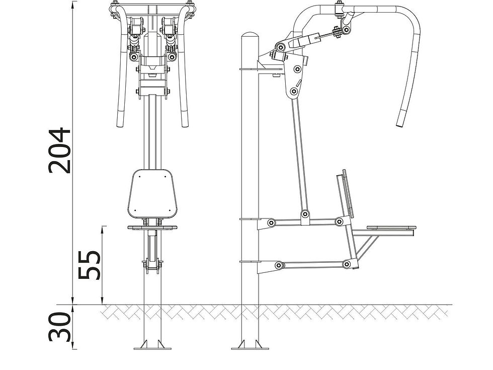 Sīktēls: REVERSAIS KRŪŠU PRESES TRENAŽIERIS 4425WZ