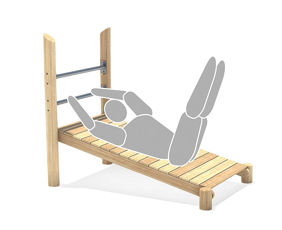 Sīktēls: Fitnesa takas slīpā vēdera muskuļu stacija
