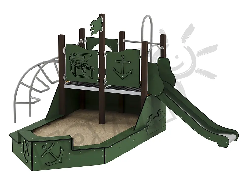 Sīktēls: Quadro Kuģis ar smilšu kasti