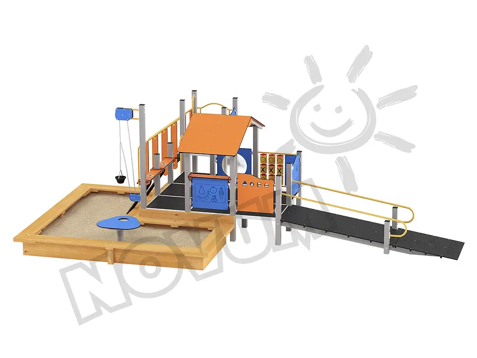 Sīktēls: Quadro Komplekts ar smilšu kasti | Metāla