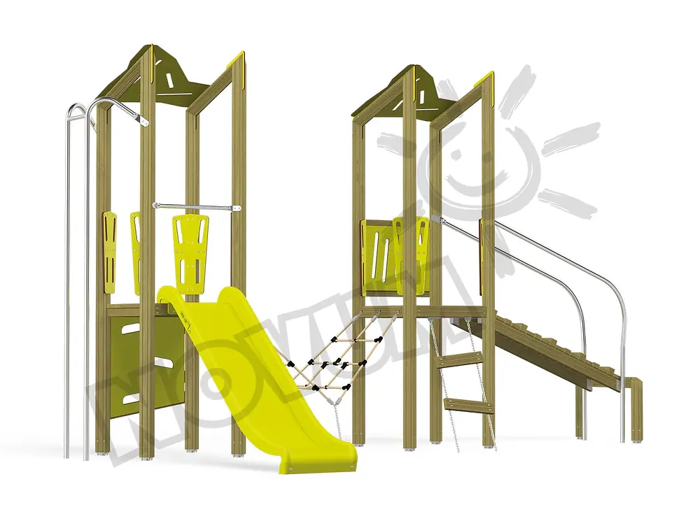 TRIANGULO 6 bērnu rotaļu laukums