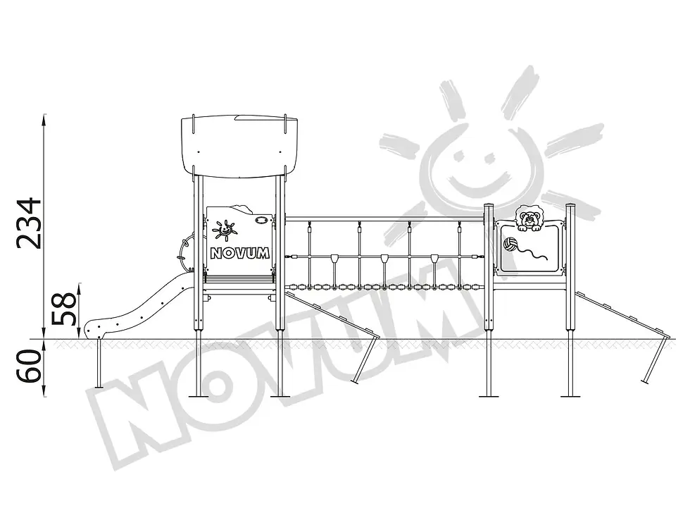 Sīktēls: Quadro Toddler 12408 bērnu rotaļu komplekts