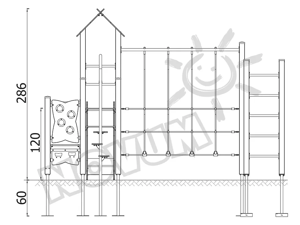 Sīktēls: Urbi komplekts 7, koka stabi A