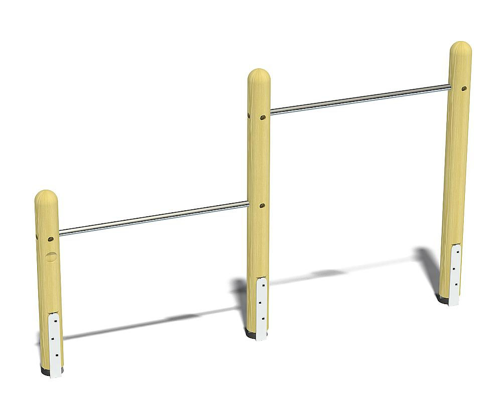 Divlīmeņu horizontālie vingrošanas stieņi