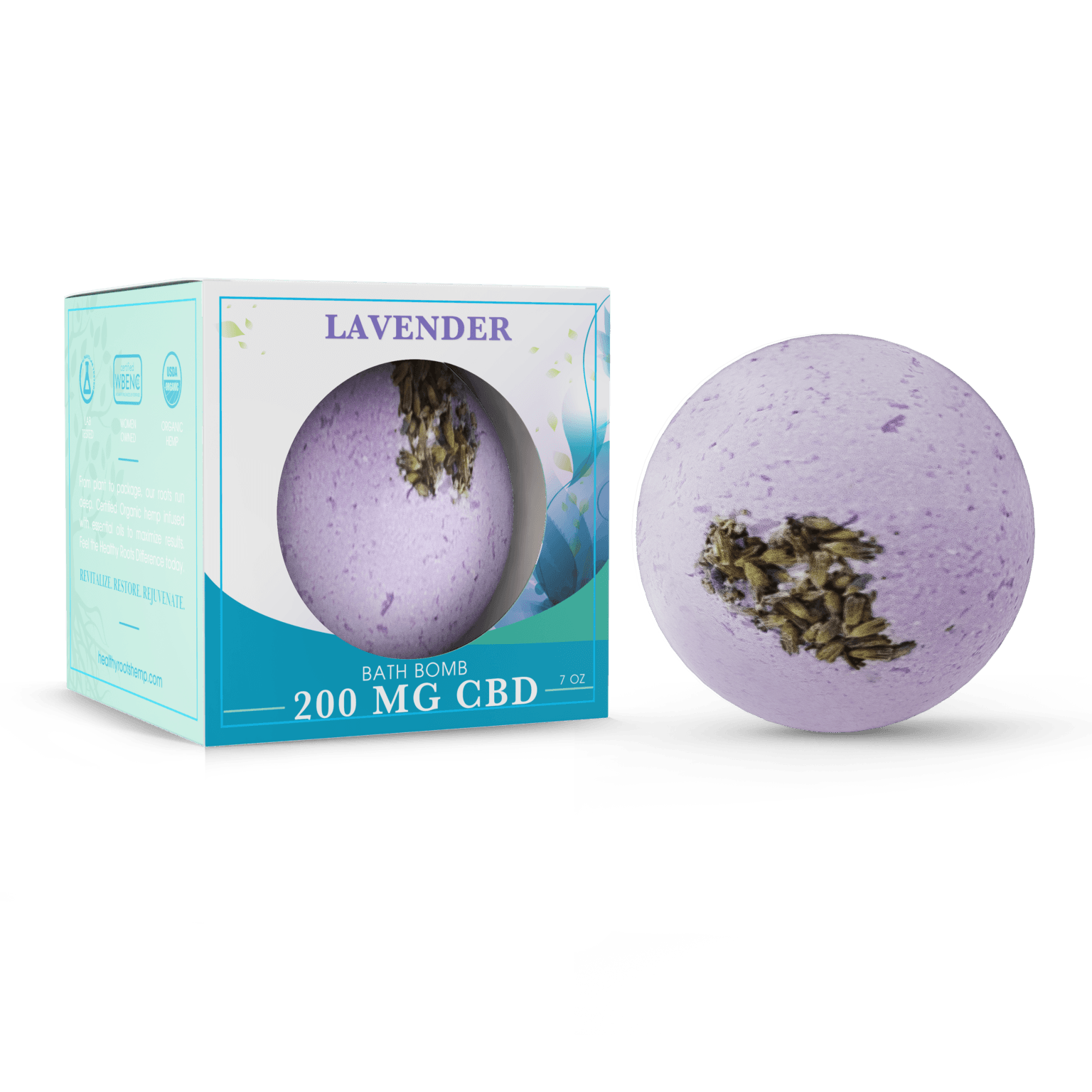 Healthy Roots CBD Bath Bomb Relaxing Lavender