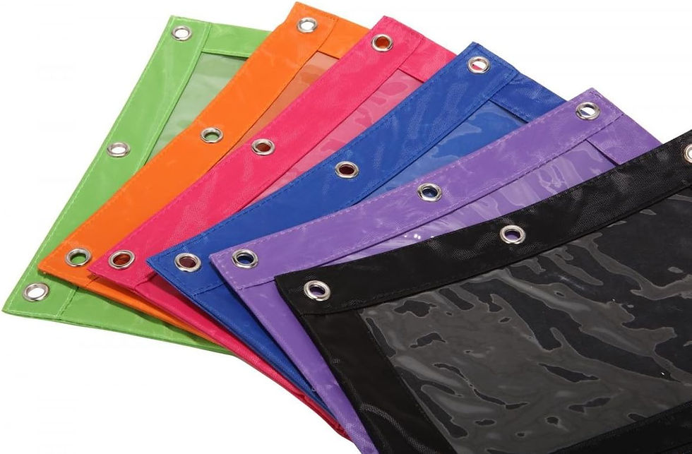 Thumbnail: CJ510 - 3 Ring Binder Pen Pencil Pouch with Clear Window