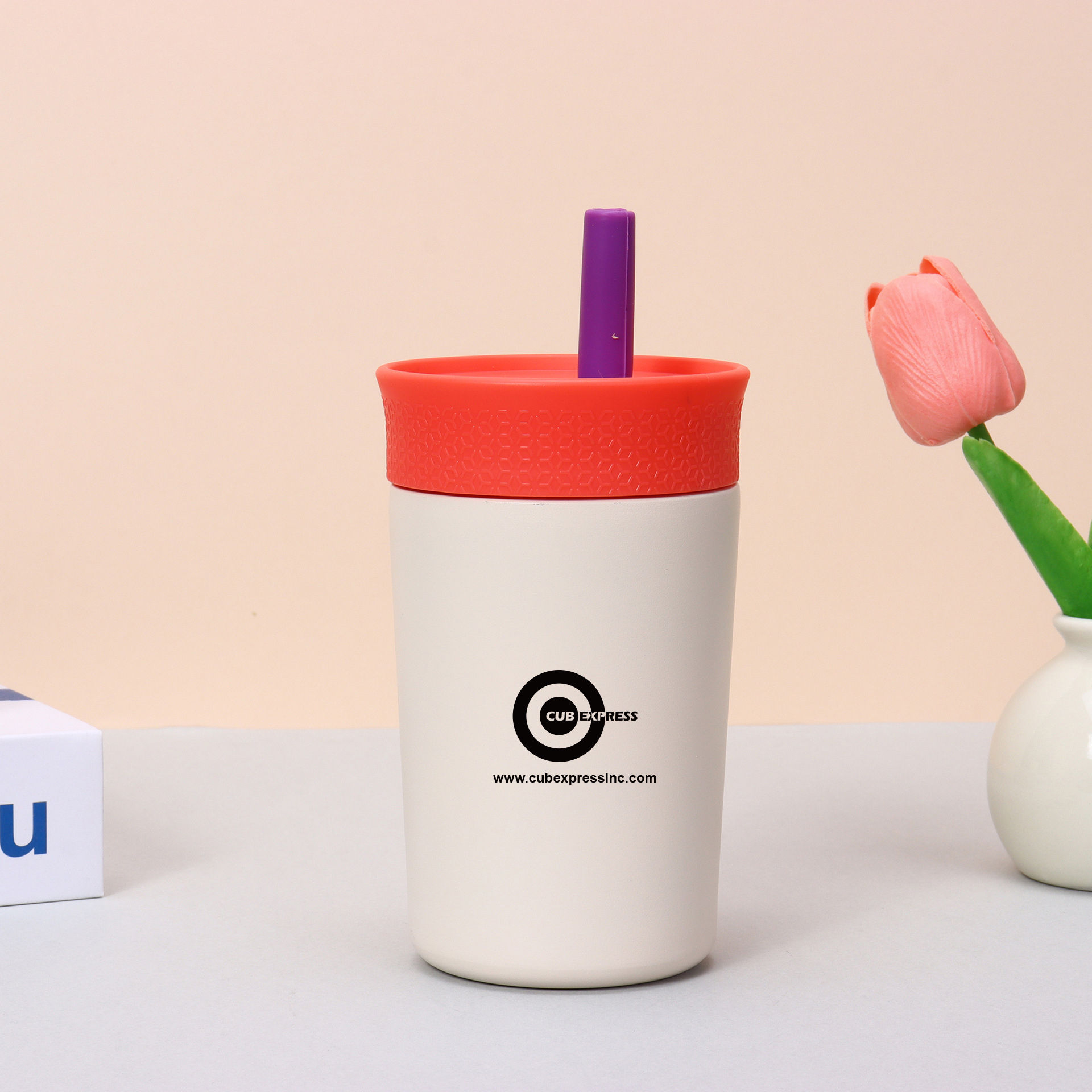 CM502 12OZ Insulation Tumbler With Straw & Lid