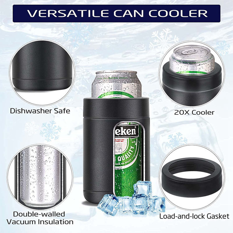 Thumbnail: Stainless Steel Bottle Cooler with Beer Opener