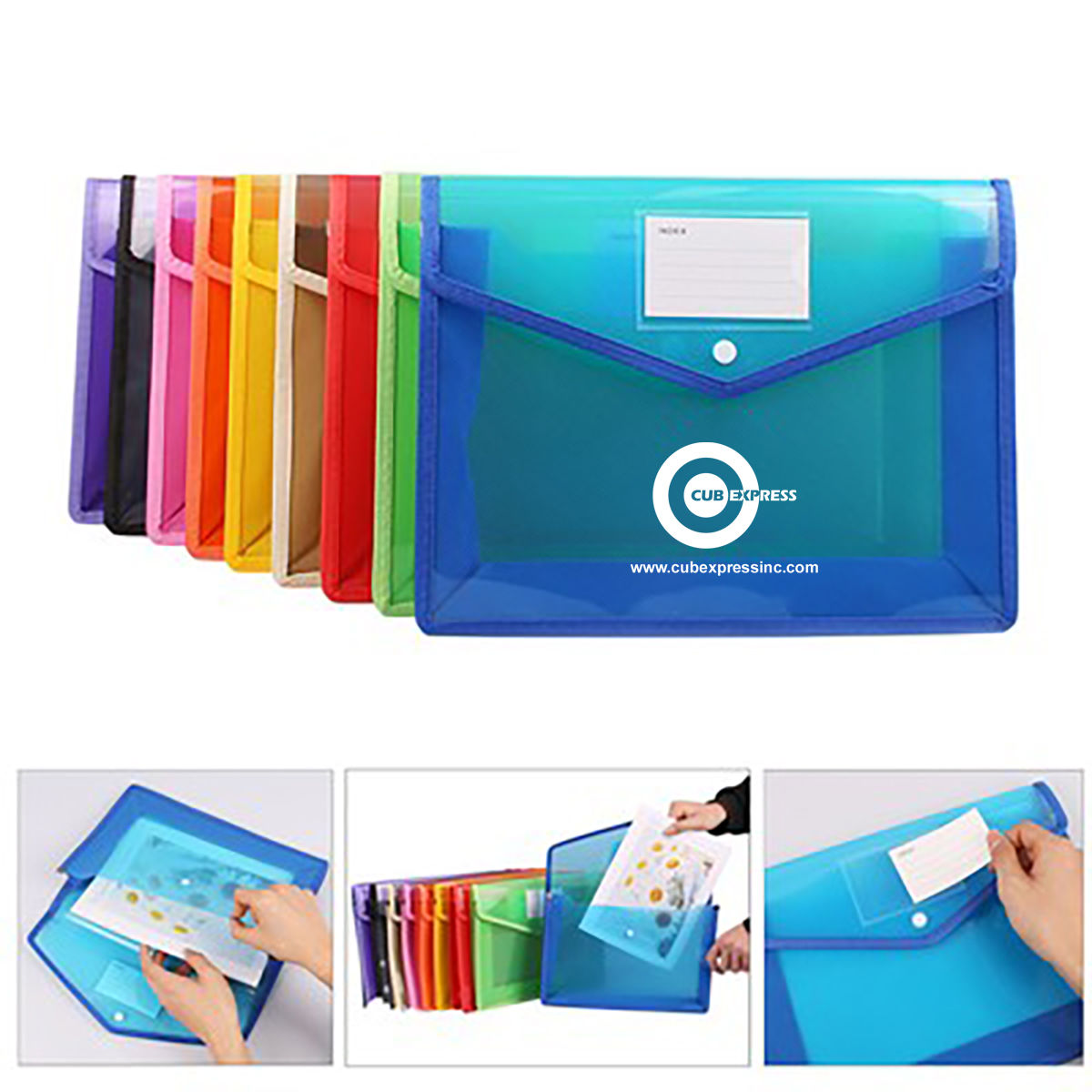 CS509 Waterproof A4 Plastic File Folders Envelope