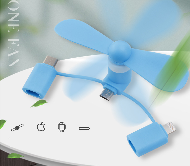 Thumbnail: 3-in-1 Mini Phone Fan