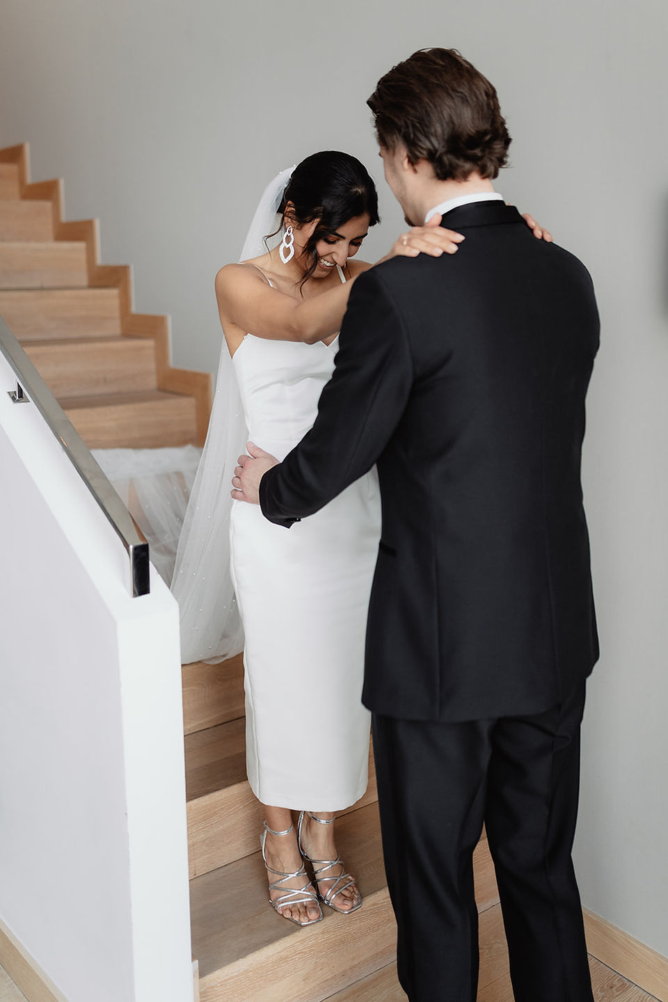 First Look des Hochzeitspaares im Westin Hamburg