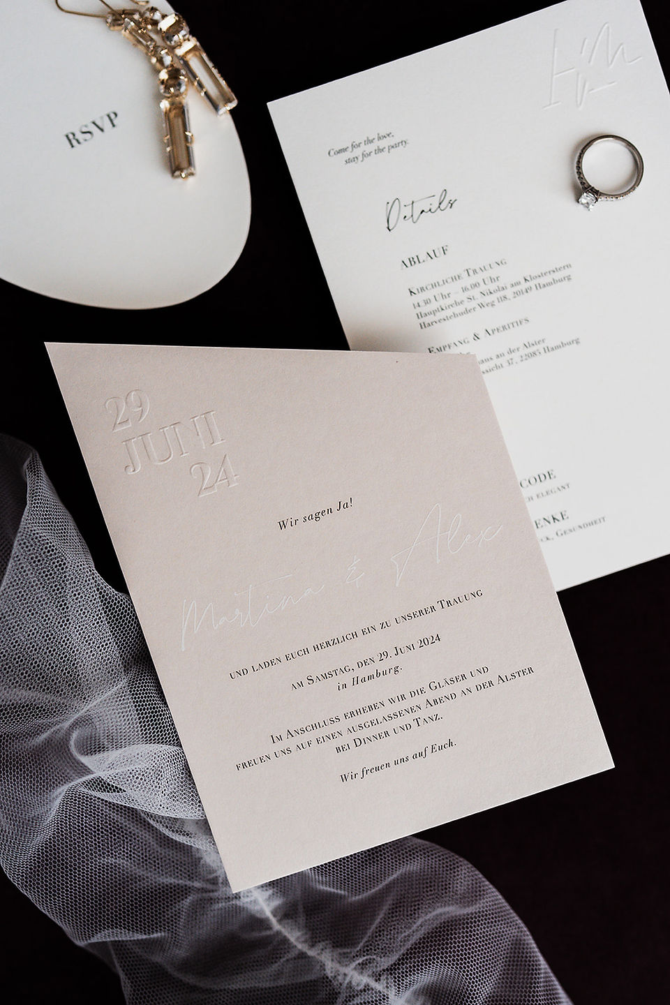 Hochzeitspapeterie gestaltet von beyond tales