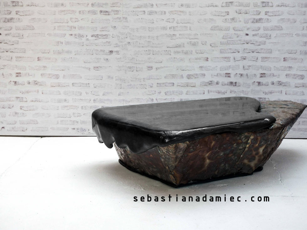 stolik kawowy stal turkus polyskcoffee table modern 9bc