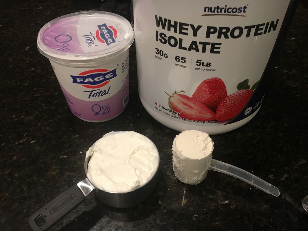 Strawberry Whey Protein Greek Yogurt
