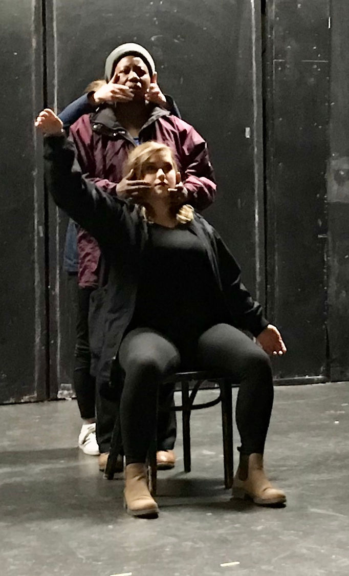 Holly and Shelly-Ann in NY workshop with Rinde