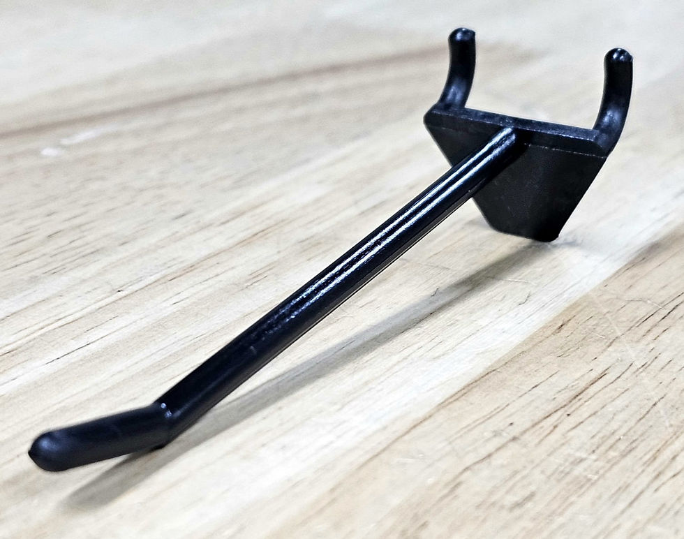 peg board hook black