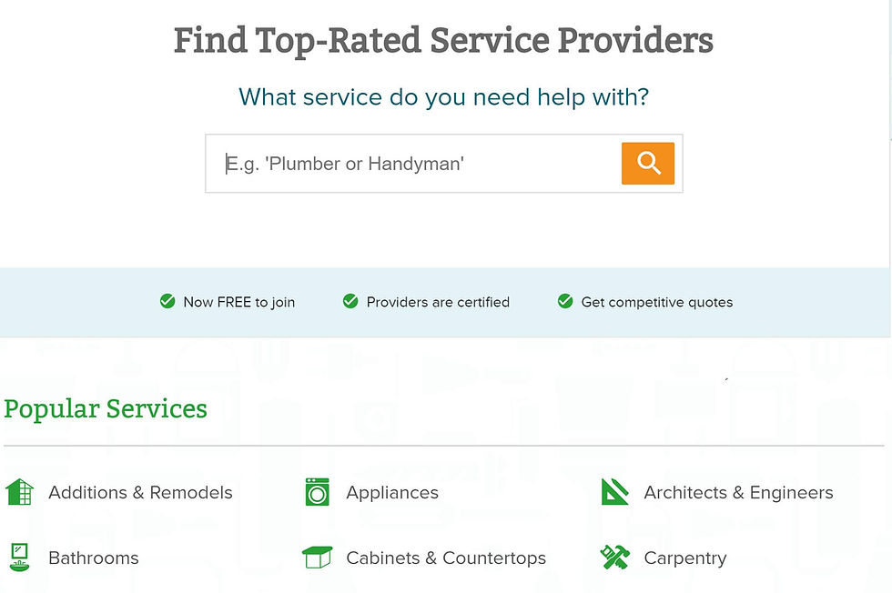 Angie's List contractors details screen