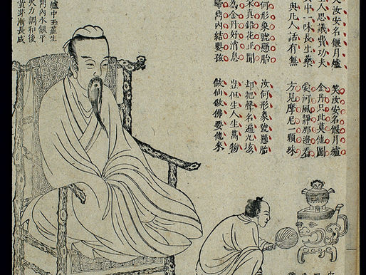Woodcut illustration of the 'graet and small cauldron and furnace' fromXingming guizhi(Pointers on Spiritual Nature and Bodily Life) by Yi Zhenren, a Daoist text on internal alchemy published in 1615 (3rd year of the Wanli reign period of Ming dynasty).