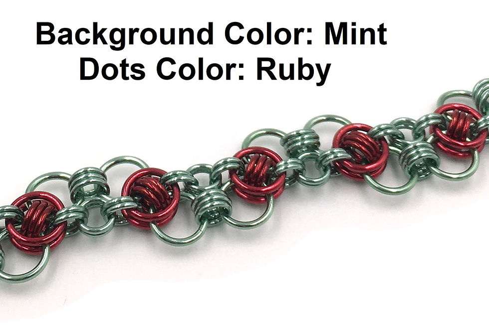 Thumbnail: Fly Tying Bracelet, Dots, 8 inches
