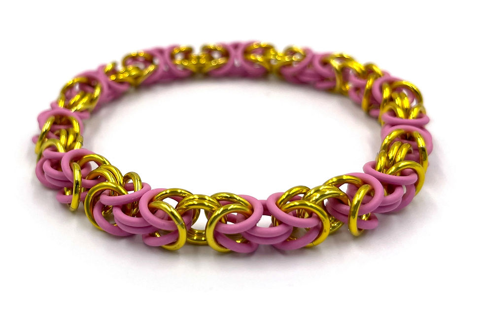 Thumbnail: Stretchy Byzantine Bracelet, Solid