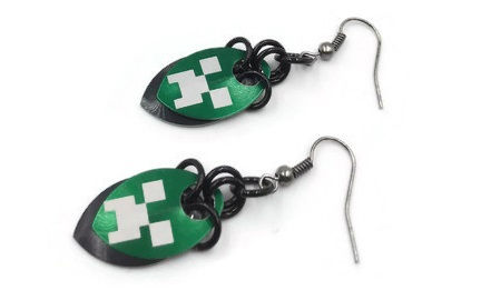 Etched Scale Earrings, Video Games 4