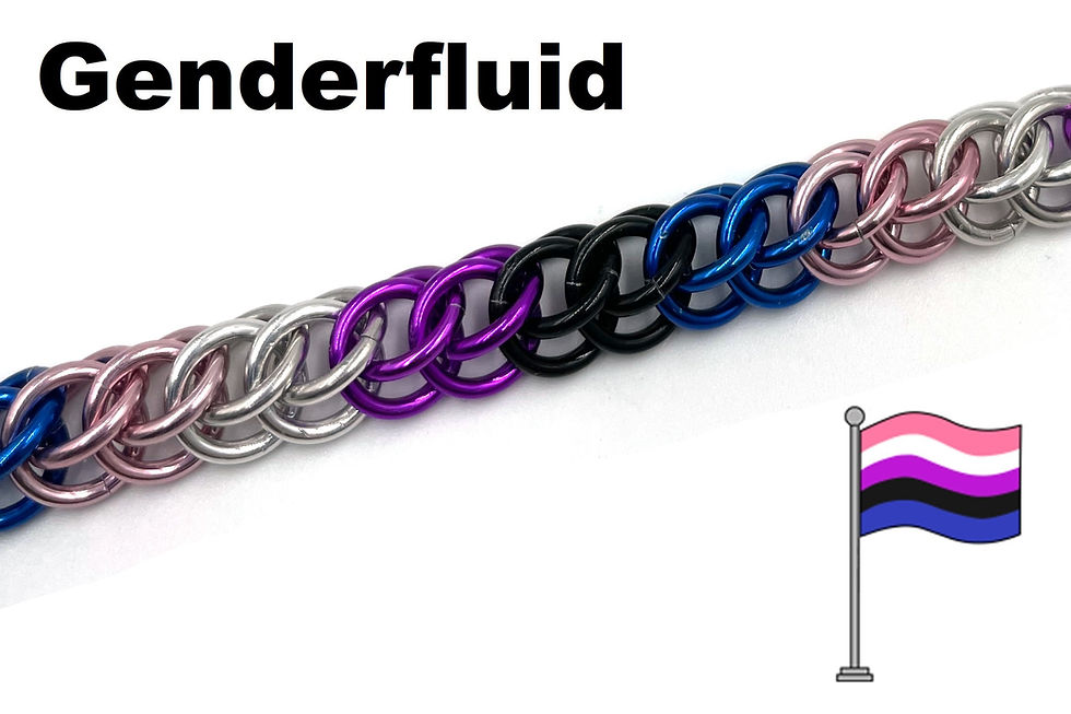Thumbnail: Half Persian Bracelet, Pride Flags