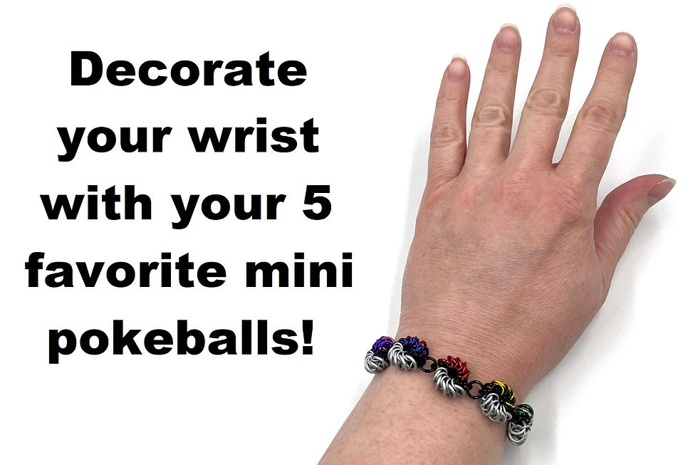 Thumbnail: Pokeball Bracelet, Five Balls