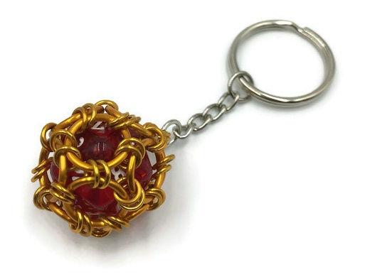 Thumbnail: Caged d20 Keychain