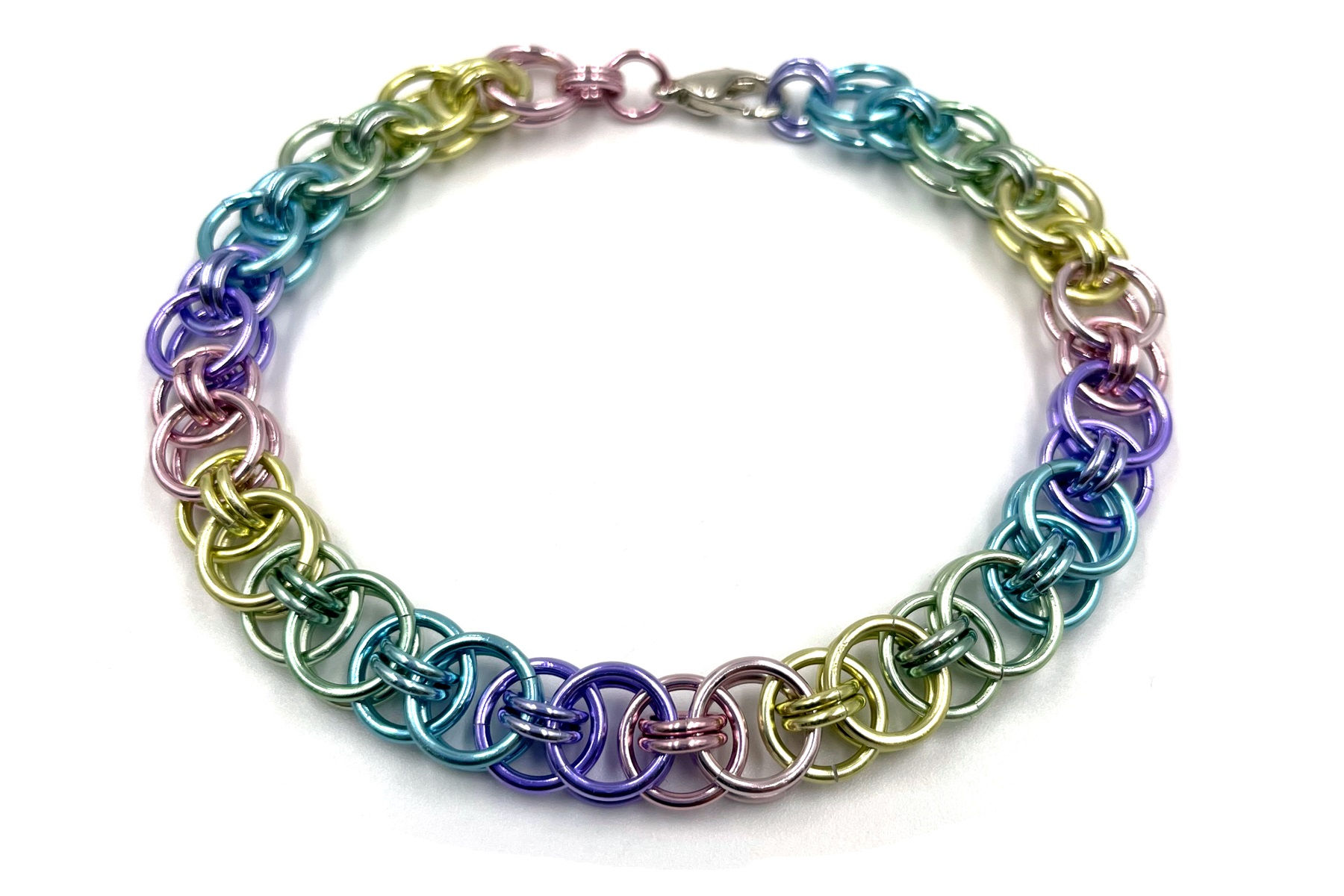Helm Chain Bracelet, Pastels