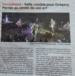 Gregory PERRIER chanteur