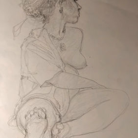 Geo Geo   disegno dal vero live drawing grafite graphite carta di giornale newsprint  dal vivo from life figura nuda nude figure