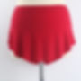 Adult Pull on SAB ballet skirt red lycra front