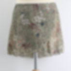 Adult Chiffon Ballet Wrap Skirt Floral Fields Olive Short Front