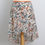 Thumbnail: Adult Chiffon Ballet Wrap Skirt Orange & Teal Pebbles Long Front