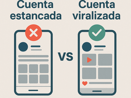 Cuenta estancada vs cuenta viralizada en Instagram