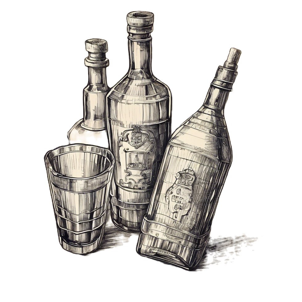 draw with paper pen bottles of alcool.png