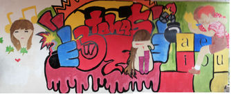 EL Mural del Colegio "tres Tonos"